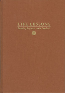 A personal history hardcover book bound in cloth with gold foil stamped lettering Image of a personal history hardcover book bound in cloth with gold foil stamped lettering.