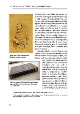 Page from Because It's There. Personal history of Jeremiah Nixon Page from Because It's There. Personal history of Jeremiah Nixon as told to Kathy Evans.