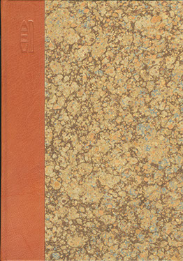 Business history & family history book: Heirloom quarterleather book cover A business history & family history heirloom quarterleather book cover.